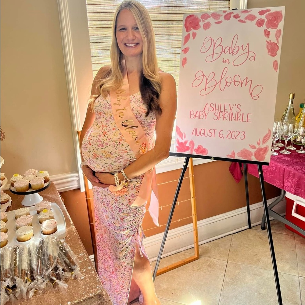 Haute Monde Maternity Floral Print Dress